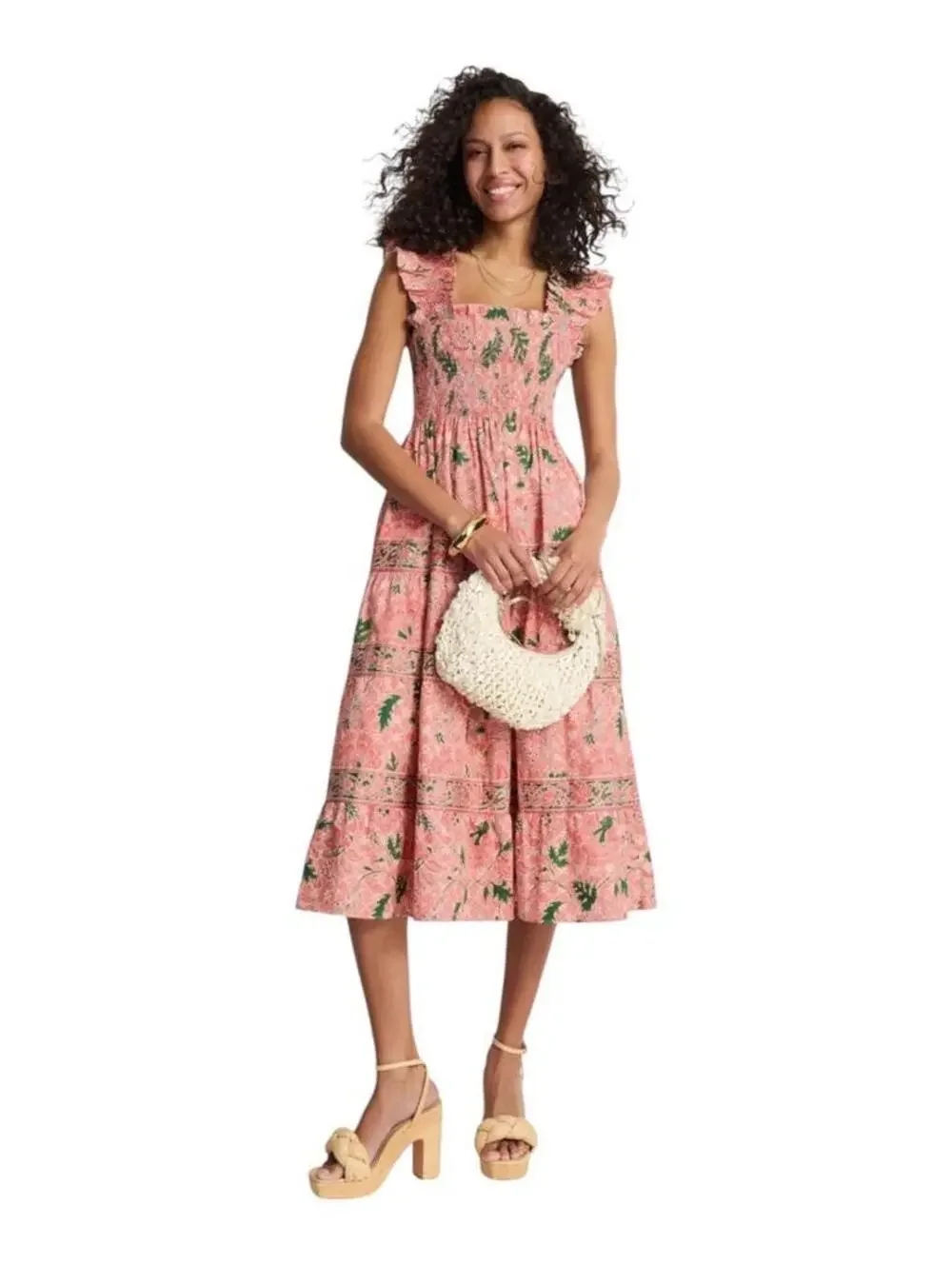 Hill House Home Pink Floral Ellie Nap Dress in size S - Picture 1 of 9